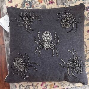 NWT Saatvik Halloween/Spider Pillow